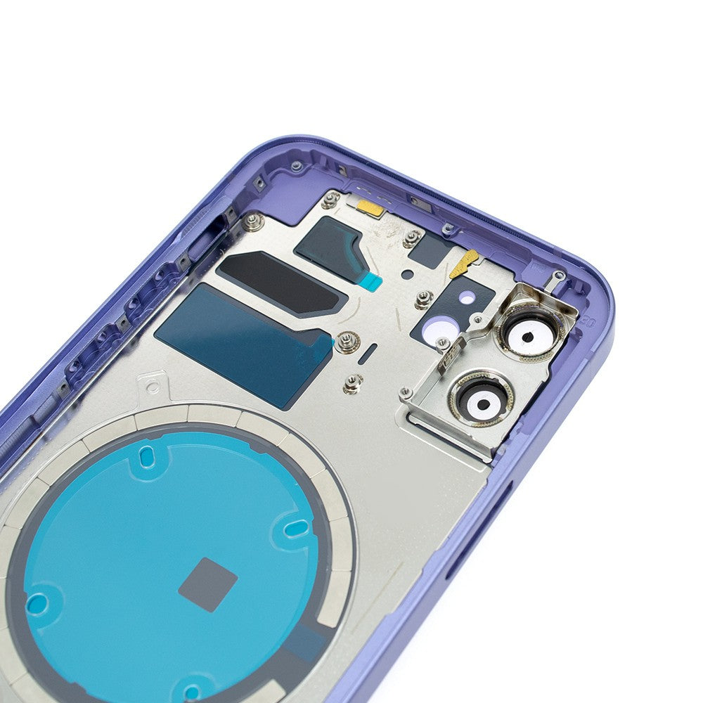 Rear Housing for iPhone 12 (NO LOGO)-Purple Rear Housing for iPhone 12 (NO LOGO)-Purple
